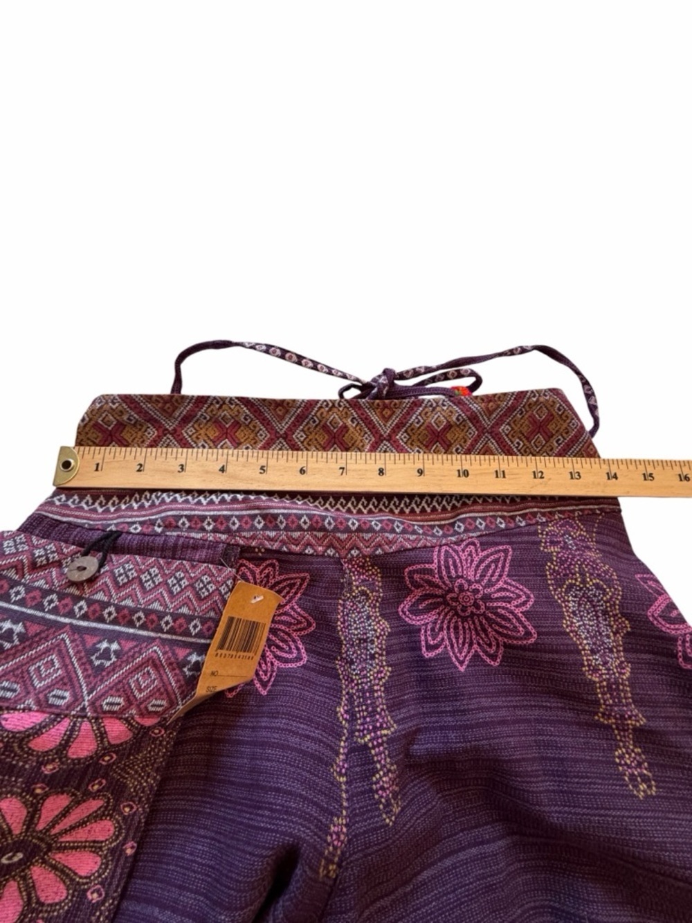 Bohemian-Style Thai Harem Purple Pants-Size XS-NWT - Picture 8 of 10